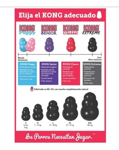 Juguete Kong Interactivo Extreme L Color Negro