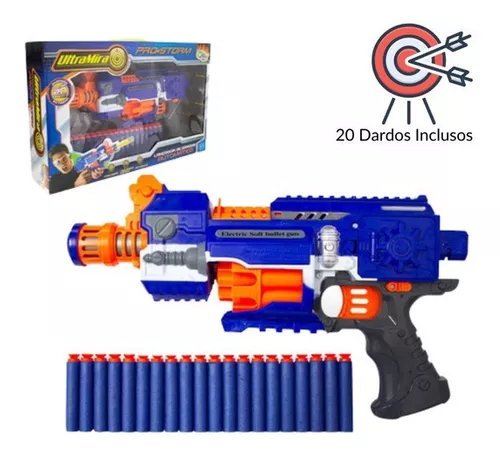 Lançador de Dardos Arma Tipo Nerf da Well Kids 45 cm x 14 cm – Maior Loja  de Brinquedos da Região