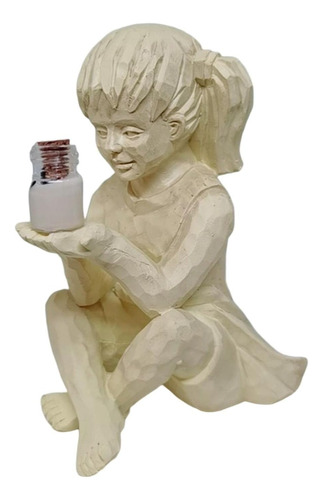 Garden Child Sculpture, Boy And Girl Resin Figures,