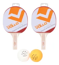 Comprar Kit 2x Raquetes Tenis De Mesa Ping Pong Iniciante + 2x Bolas