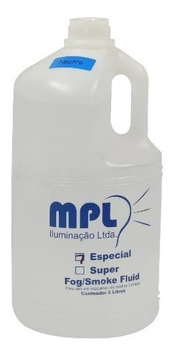 Imagem 2 de 2 de Fluido Liquido Máquina De Fumaça Mpl 5l Neutro Kit Com 4