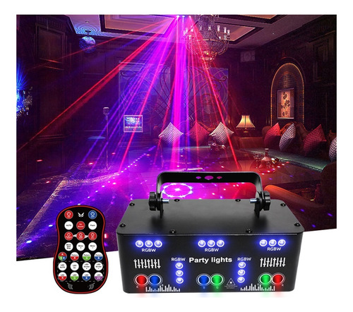 21 Ojos Rgb Dj Disco Proyector De Haz De Luz Remoto