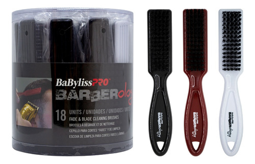 Babyliss Pro Barberology Set X 18 Cepillos Mini Limpiadores