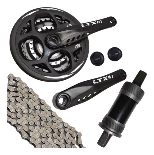 Pe De Vela Ltx Tipo Shimano Eixo Rolamento Gts Corrente 7/8v