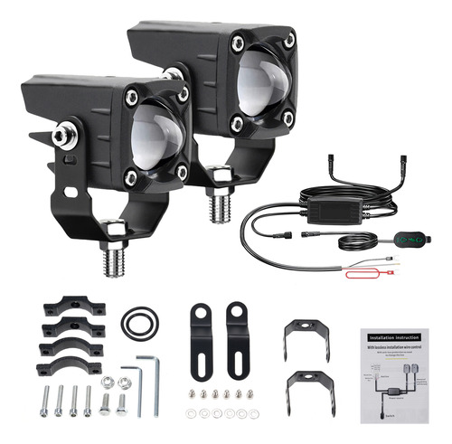 Kit De Faros Delanteros Utv, Arnés De Cableado Led, Soportes