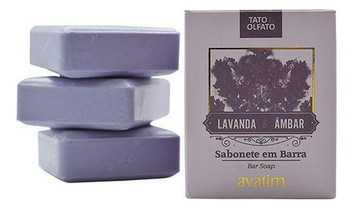 Sabonete Em Barra Lavanda & Âmbar 100 G (caixa 3 Unid)
