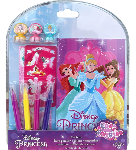 Livro Cor E Diversão - Disney Princesas
