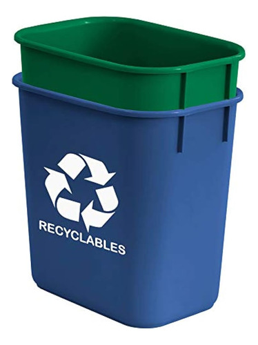 Papelera Acrimet Para Reciclaje Y Residuos 13qt (plástico)