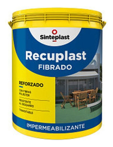 Impermeabilizante Fibrado Recuplast Blanc 20 Lts. Sinteplast