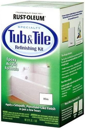 Kit De Acabado De Bañera Y Azulejos Brillante, 1 Qt