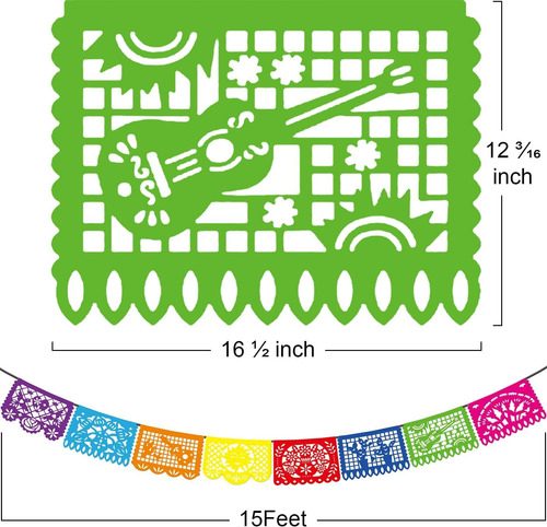 6 Piezas De Decoración Para Fiestas Mexicanas, Decoración De