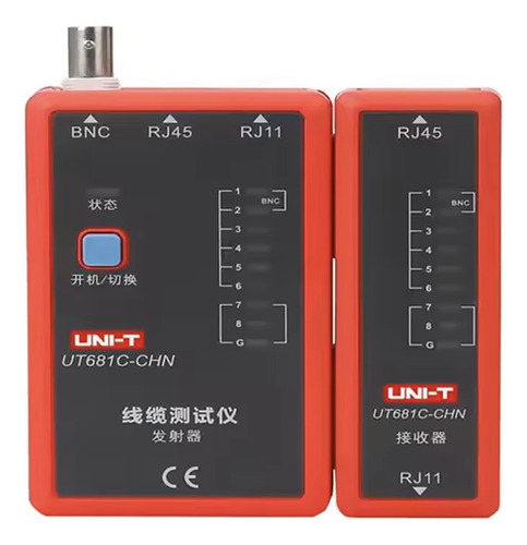 Tester Red Rj11/rj45 Ut681c Uni-t Incluye Bateria