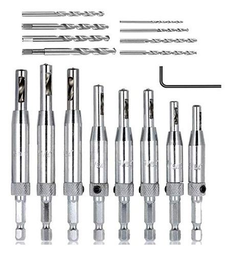 Bestgle 16 En-1 Centro De Perforación Conjunto De Bits, 8pcs