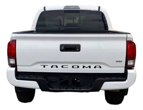 Emblema  Toyota Tacoma Batea Negro 2016-2020 No Vinil Letras