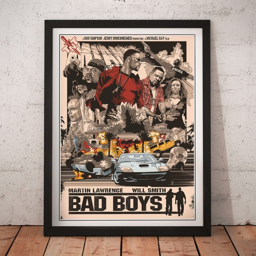 Cuadro Peliculas - Bad Boys - Poster Fan Art