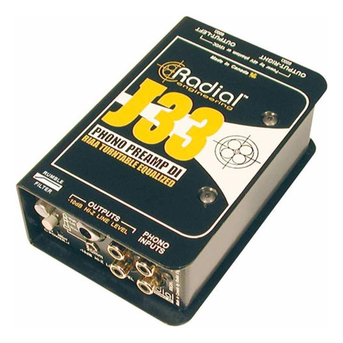 Radial Engineering J33 Riaa Caja Directa Para Tocadiscos