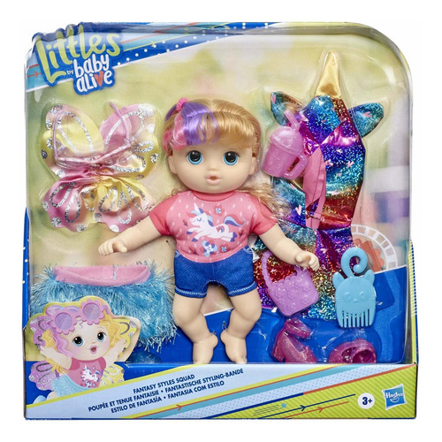 Little Baby Alive Estilo Fantasia Unicornio Con Accesorios.