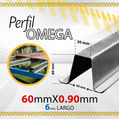 Perfil Siderurgico Omega 60x0.90x6mts / 10933