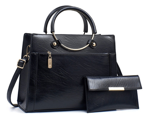 Set 2 Bolsas Mujer Moda Dama Crossbody Cosmetiquera Cartera