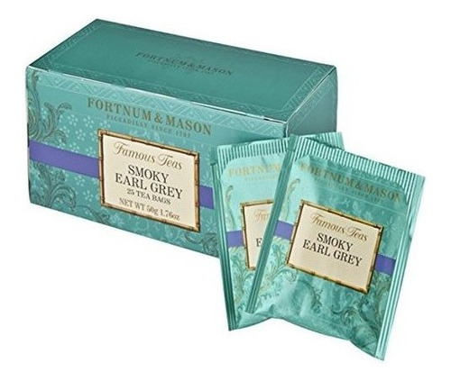 Té Británico Fortnum & Mason, Earl Grey Ahumado, 25 