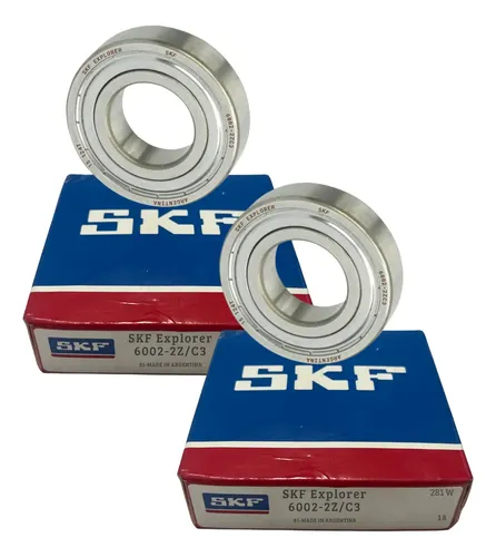 2 Rolamentos Skf 6002zz 15x32x9 Rígido De Esferas | MercadoLivre