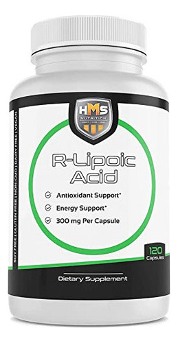 Hms Nutrition Ácido R-lipoico 300 Mg Por Cápsula 120 Ct 12