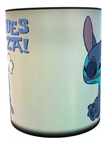 Taza Ceramica Importada Stitch No Toques Mi Taza