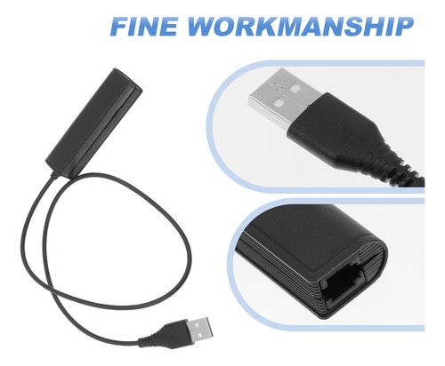 Adaptador Rj9 Hembra A Usb Macho Para Computadora Portátil