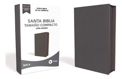 Biblia Compacta Ultrafina Nbla Piel Fabricada Azul C/cierre