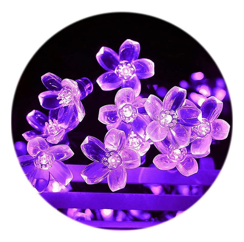 Extensin De 100 Luces Led Decorativas En Forma De Flores De