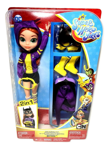 Imagem 1 de 4 de Boneca Menina Batgirl 2 Em 1 Dc Super Hero Girls Original