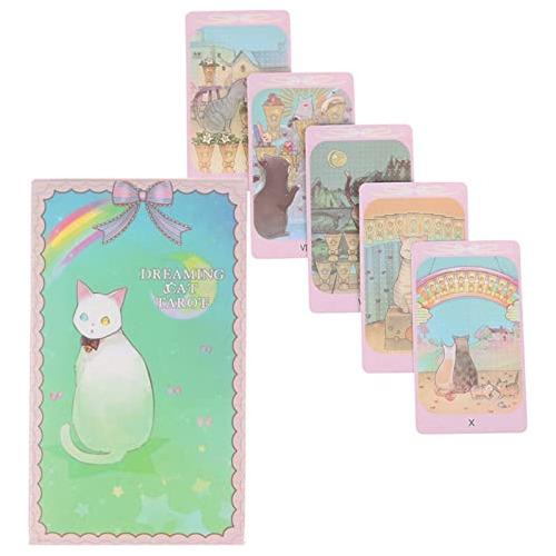 Dreaming Cat Tarot Deck, 78 Lindas Cartas De Tarot Para Prin