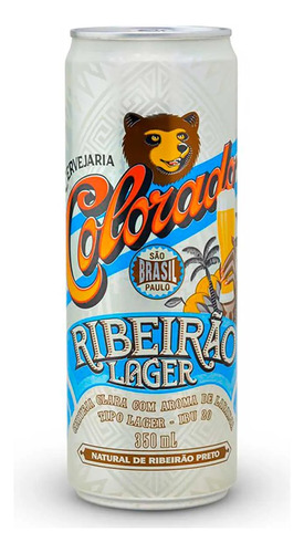 Cerveja Colorado Lager Lata 350ml Unidade Original Clara