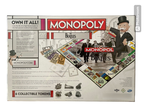 Monopoly De The Beatles Collectors Edition 6 Figuras