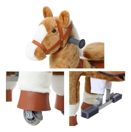 Jojopoony Juguete Para Montar A Caballo, Juguete Para Niño. Color Caballo Marrón
