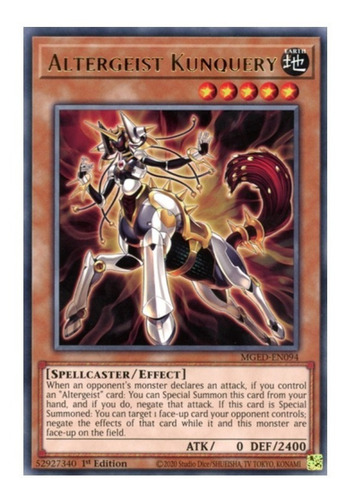 Yugioh Altergeist Kunquery - Mged-en087 Rare