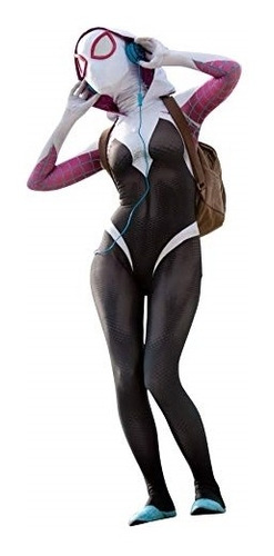 Disfraz De Cosplay Spider Gwen Con Máscara Talla L