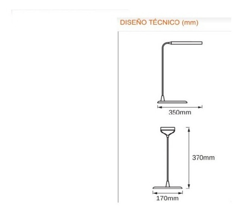 Imagen 4 de 5 de Velador Led Escritorio Autonoma 5w Dimerizable Usb Ledvance