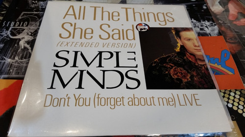 Simple Minds All The Things She Said Dont You Vinilo Maxi Us