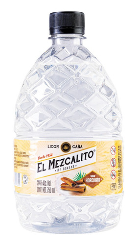 Licor De Caña El Mezcalito Horchata 750 Ml