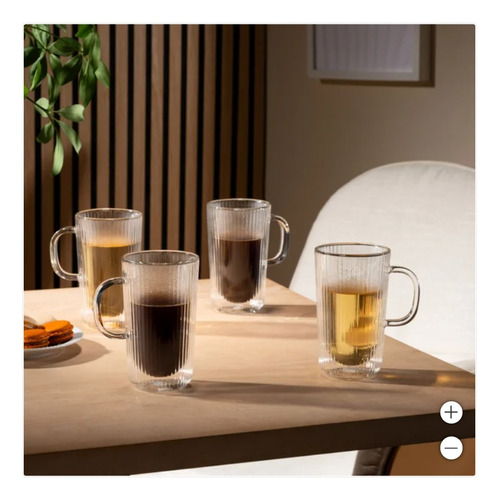 Vasos Doble Pared Bodum Douro 400ml 4pack