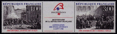 Philexfrance '89 - Francia - Serie Mint Con Entrecinta