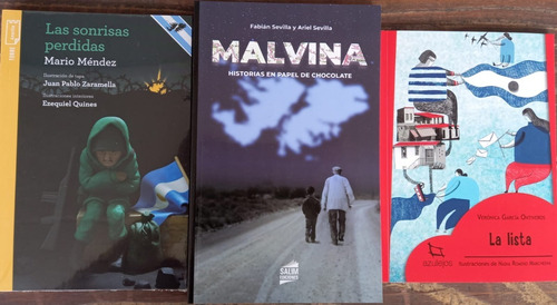 3 Libros - Malvina + Sonrisas + Lista - Salim Norma Estrada