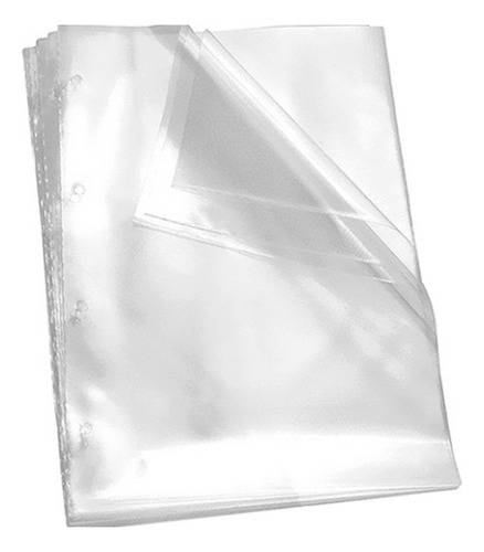 Saco Envelope Plástico Sem Furos 24x33 0.12mm Ofício 200 Un