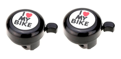 2 Buzina Campainhas Para Bicicleta - I Love My Bike