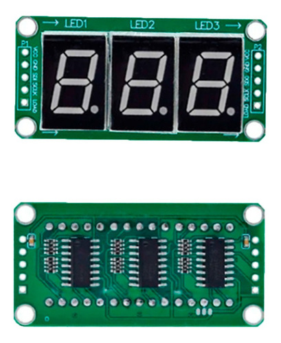 74hc595 Modulo Display 7 Segmentos 3 Digitos