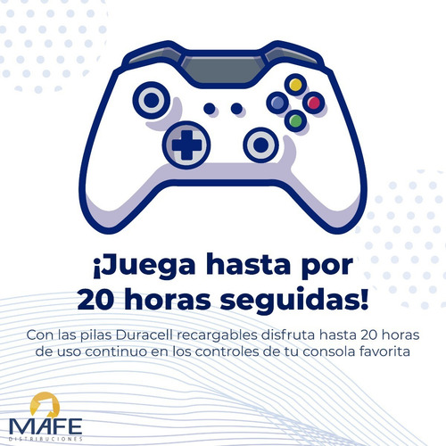 4 Pilas Aa Recargables Duracell De 2500 Mah 1.2v