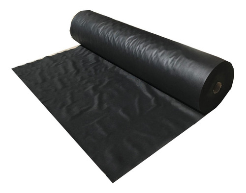 Imagen 1 de 3 de Tela Lona Pp Gruesa Negro Ancho 160cm X 10 Metros Lineales