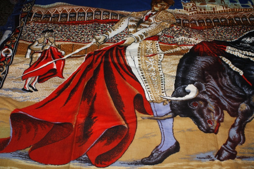 Alfombra O Tapete De Torero De 140x100cm Importado