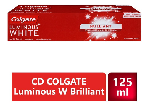 Crema Dental Colgate Luminous White Brilliant X 125ml